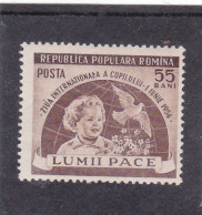 ROMANIA 1954 Children's Day MNH, Michel 1473 - Neufs