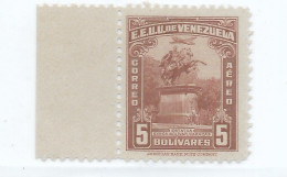 VENEZUELA 1940 -1944 STATUE OF SIMON BOLIVAR BROWN 5B SCOTT C162 MICHEL 368 MNH - Venezuela