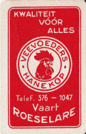 Veevoeders Hanekop Roeselare  Joker 1 Card- 1 Kaart - Kartenspiele (traditionell)