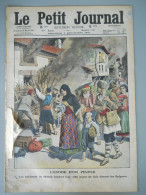 Le Petit Journal N°1190 – 7 Septembre 1913 – L’exode : Habitant De Melnik, Fuite Devant Les Bugares – Singe Tramway - Le Petit Journal