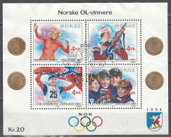 Norwegen Norway 1989. Mi. Block 12, Used O - Blocchi & Foglietti