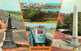 Trains - Métro - Royaume Uni - Southport - Multivues - Automobiles - CPM - UK - Voir Scans Recto-Verso - Metropolitana