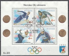 Norwegen Norway 1991. Mi. Block 16, Used O - Blocks & Sheetlets