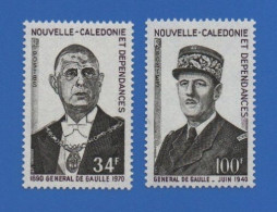 NOUVELLE CALÉDONIE 377 + 378 NEUFS ** GÉNÉRAL DE GAULLE - Ongebruikt