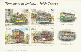 IRLANDE - BLOC N°6 ** (1987) Tranways - Hojas Y Bloques