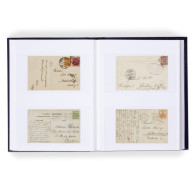 Leuchtturm Einsteckalbum Für Briefe U. Postkarten, 64 Seiten, Blau Neuwertig (6601-2 - Grand Format, Fond Blanc