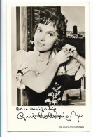XX17149/ Gina Lollobrigida Autogramm Unterschrift Ufa AK Ca.1960 - Handtekening