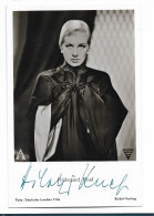 XX17168/ Hildegard Knef Original Autogramm Unterschrift Rüdel AK Ca.1960 - Autógrafos