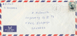 Iran Air Mail Cover Sent To Denmark Single Franked - Iran