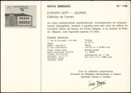 Europa CEPT 1990 Açores - Azores - Azoren - Portugal Y&T N°DP399 - Michel N°PD409 *** - 80e EUROPA - 1990