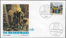 Allemagne 1981 Y&T 944 Sur FDC. Journée Du Timbre. Relais De Poste. Chevaux - Posta