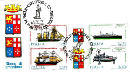 ITALIA ITALY - 1977 REGGIO E. 12° Convegno Fil.num. Città Tricolore (monumento Al Crostolo, Fontana) Su Blocco NAVI-3101 - 1971-80: Storia Postale