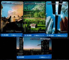 TT88-COLOMBIA PREPAID CARDS - 2003 - USED - BELLSOUTH - TOURISM - LIMITED EDITION - Kolumbien