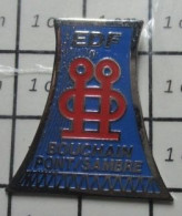 713K Pin's Pins / Beau Et Rare /  EDF GDF / CENTRALE THERMIQUE DE Satan BOUCHAIN Coin PONT SAMBRE - EDF GDF