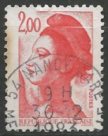 FRANCE N° 2274 OBLITERE CACHET ROND - 1977-1981 Sabine Van Gandon