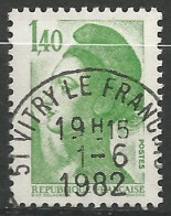 FRANCE N° 2186 OBLITERE CACHET ROND - 1977-1981 Sabine Van Gandon