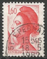 FRANCE N° 2187 OBLITERE CACHET ROND - 1977-1981 Sabina Di Gandon