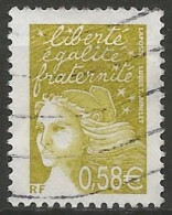 FRANCE N° 3570 OBLITERE - 1997-2004 Marianne (14. Juli)
