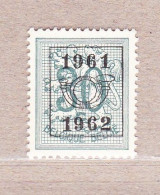 1961 Nr PRE718** Zonder Scharnier.Heraldieke Leeuw:30c.Opdruk 1961-1962. - Typografisch 1951-80 (Cijfer Op Leeuw)