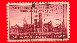 USA - STATI UNITI - Usato - 1946 - Istituzione Smithsonian -3 - Usados