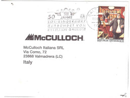 CARTOLINA POSTALE PER ITALIA CON ANNULLO TARGHRTTA - Covers & Documents