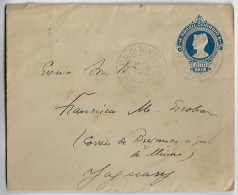 Brazil 1909 Postal Stationery Cover From São Paulo To Jaguari Letter Included Letterhead Paper Watermark Check Bond MMC - Postwaardestukken