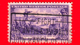 USA - STATI UNITI - Usato - 1951 - 175° Anniversario Della Battaglia Di Brooklyn - George Washington - Fulton Ferry Hous - Used Stamps