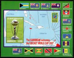 JAMAIQUE - BLOC N°54 ** (2007) Coupe Du Monde De Cricket - Jamaica (1962-...)