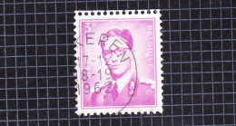 1959 R4 Gestempeld.Koning Boudewijn.Wit Papier. - Franqueo