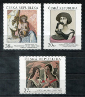 TSCHECHISCHE REPUBLIK 908-910 Mnh - Gemälde, Paintings, Peintures - CZECH REPUBLIC / RÉPUBLIQUE TCHÈQUE - Unused Stamps