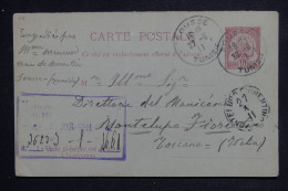 TUNISIE - Entier Postal De Sousse Pour L'Italie En 1911 - L 150679 - Storia Postale