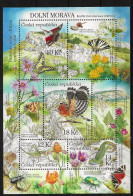 Czech Republic 2010 MiNr. (Block 42) Tschechische Republik UNESCO Birds Mammals Insects Butterflies S\sh   MNH** 5.00 € - UNESCO