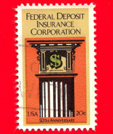 USA - STATI UNITI - Usato - 1984 - 50 Anni Della Società Di Assicurazioni Depositi Federali - 20 - Used Stamps