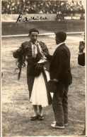 CP Carte Photo D'époque Photographie Vintage Corrida Valencia Torero Banera - Non Classificati