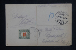 HONGRIE - Taxe De Budapest Sur Carte Postale En 1916- L 150683 - Briefe U. Dokumente