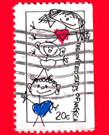 USA - STATI UNITI - Usato - 1984 - Unità Famiglia - Cartoni Animati - Cuori - Disegni -  20 - Usati