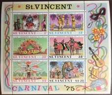 St Vincent 1975 Carnival Minisheet MNH - St.Vincent (...-1979)