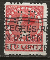 PAYS-BAS: Obl., N° YT 142(B), Perforé  JPW, TB - Usados