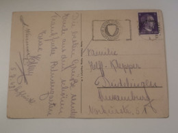 Postkarte, Oblitéré Frankfurt 1943 Envoyé à Dudelange - 1940-1944 Occupation Allemande