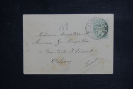 FRANCE  - Entier Postal De Moulins/Yevres Pour Orléans En 1905  - L 150690 - Standard Covers & Stamped On Demand (before 1995)