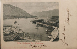 1902 Greetings From Kotor, Harbor, Stamp Rem.  Rare Item Printed In 1897. II 1025 - Montenegro