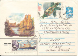 USSR (Latvia) Uprated Postal Stationery Cover Sent To Germany 26-3-1987 Topic Stamps - Storia Postale