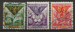 PAYS-BAS: Obl., N° YT 162 à 164, Série, TB - Used Stamps