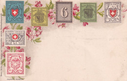 SUISSE(TIMBRE) CARTE GAUFREE - Briefmarken (Abbildungen)