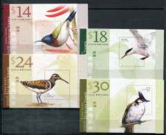 INDONESIEN 1391,1392,1395+1397 Je 8 In 4 Markenheftchen - Vögel, Birds, Oiseaux - INDONESIA - Cuadernillos