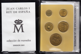 España Spain Cartera Oficial Pesetas 2001 Juan Carlos I FNMT - Mint Sets & Proof Sets