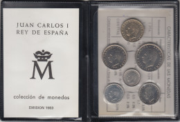 España Spain Cartera Oficial Pesetas 1983 Juan Carlos I FNMT - Münz- Und Jahressets