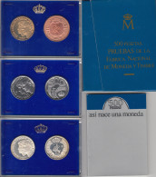 España Spain  Cartera Oficial Pesetas 1987 Estuche Bodas SSMM Juan Carlos I FN - Sets Sin Usar &  Sets De Prueba