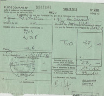 Pli De Douane 260 Paris ORIGINE DU PLI :038  Taxe Présentation En Douane 12.10 F Le 14/11/1986 -3;00(x4)+0.10 ///IS/ TIL - 1960-.... Covers & Documents