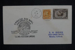 CANADA - Enveloppe 1er Vol The Pas/ Sturgeon Landing  En 1937 - L 150697 - Cartas & Documentos